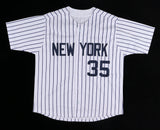 Mike Mussina Signed New York Yankees Jersey (JSA COA) 270 Wins / 5xAll Star Pchr