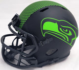 UCHENNA NWOSU AUTOGRAPHED SEAHAWKS ECLIPSE BLACK SPEED MINI HELMET MCS 211039