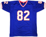 BUFFALO BILLS DON BEEBE AUTOGRAPHED SIGNED BLUE JERSEY JSA STOCK #234530