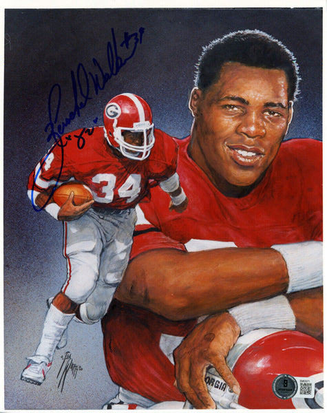 Herschel Walker Autographed Georgia Bulldogs 8x10 Photo Beckett 47243