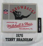 Terry Bradshaw Autographed Mitchell&Ness Football Jersey Steelers Beckett 170740