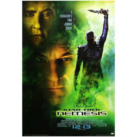 Tom Hardy, Patrick Stewart Autographed 2002 Star Trek Nemesis 27x40 Movie Poster