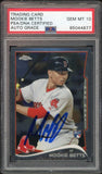 2014 Topps Chrome #US20 Mookie Betts RC Rookie On Card PSA/DNA Auto GEM MINT 10