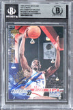 Hawks Dominique Wilkins Signed 1994 Upper Deck USA Gold Medal #75 Card BAS Slab