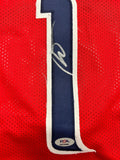 Johnny Davis signed jersey PSA/DNA Washington Wizards Autographed