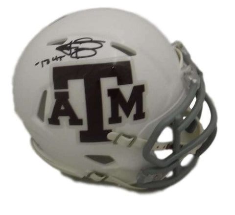 Johnny Manziel Autographed/Signed Texas A&M Aggies Mini Helmet HT JSA 11283