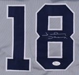 Johnny Damon Signed New York Yankees Gray Road Jersey (JSA COA) 2xSeries Champ