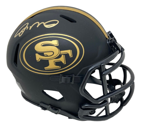 Joe Montana Signed San Francisco 49ers Eclipse Mini Speed Helmet JSA