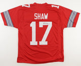 Bryson Shaw Signed Ohio State Buckeyes Jersey (JSA) 2022 Junior Linebacker