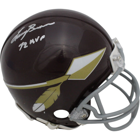 Larry Brown Autographed/Signed Washington Redskins TB VSR4 Mini Helmet BAS 48413