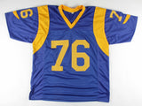 Orlando Pace Signed Rams Jersey Ins"HOF 16" (JSA COA) Ohio State Buckeyes O-Line