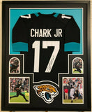 FRAMED JACKSONVILLE JAGUARS DJ CHARK AUTOGRAPHED SIGNED JERSEY BAS COA