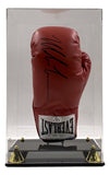 Mike Tyson Signed Red Everlast Left Hand Boxing Glove JSA w/ Deluxe Acrylic Case