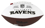 Ravens Kyle Hamilton Signed White Panel Logo Football W/ Case BAS Witnessed