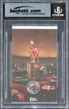 Giants Lawrence Taylor "HOF 99" Authentic Signed 3x5 Index Card BAS Slabbed