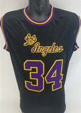 Shaquille O'Neal Signed Los Angeles Lakers Throwback Jersey (JSA Holo) 2000 MVP