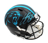 Steve Smith Sr Signed Panthers Speed Full Size ALT Black Helmet "Agent 89" Insc