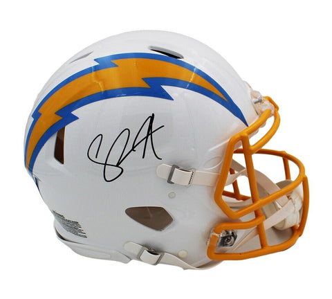 Shawne Merriman Signed Los Angeles Chargers Speed Authentic NFL Helmet