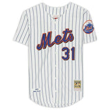 MIKE PIAZZA Autographed "HOF 2016" Mets Authentic Pinstripe Jersey FANATICS