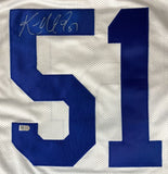 Ken Norton Jr Dallas Signed White Football Jersey Sports Integrity