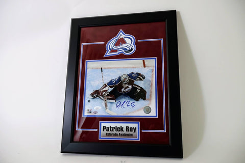 Patrick Roy Colorado Avalanche Autographed 8x10 Framed