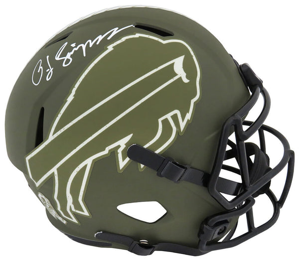 O.J. Simpson Signed Bills SALUTE Riddell Full Size Speed Replica Helmet (SS COA)