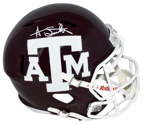 AINIAS SMITH AUTOGRAPHED TEXAS A&M AGGIES FULL SIZE SPEED HELMET COA