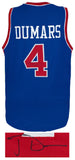 Joe Dumars (PISTONS) Signed Blue Custom Basketball Jersey - (SCHWARTZ COA)