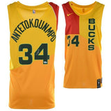 GIANNIS ANTETOKOUNMPO Milwaukee Bucks Autographed City Edition Jersey FANATICS