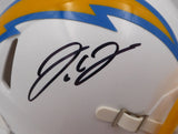 J.C. JC Jackson Autographed White Mini Helmet Los Angeles Chargers JSA WA066128