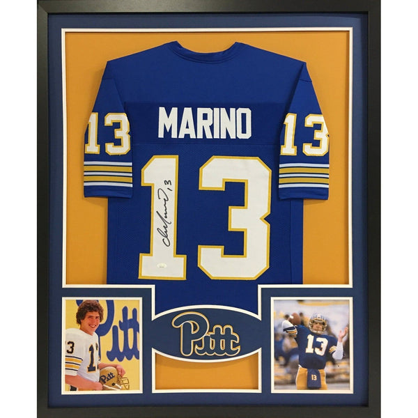 Dan Marino Autographed Signed Framed Pitt Panthers Dolphins Jersey JSA