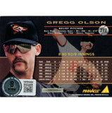 Gregg Olson Autographed/Signed 1994 Pinnacle 277 Trading Card Beckett 48429