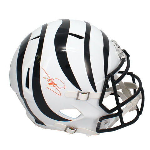 Jeff Blake Autographed Bengals White Alternate Full Size Speed Helmet Beckett