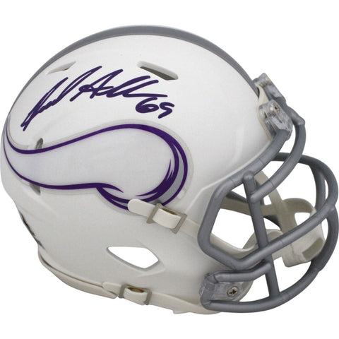 Jared Allen Autographed Minnesota Vikings 2024 Alt Mini Helmet Beckett 48699