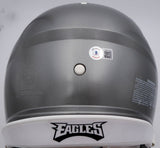 DeVonta Smith Auto Eagles Flash Full Size Auth Helmet Fly Smudged Beckett 30088