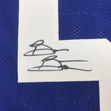 Autographed/Signed Brian Bosworth Seattle Blue Football Jersey JSA COA