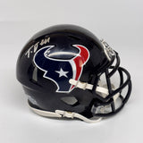 Tank Dell Autographed Signed Houston Texans Mini Helmet Beckett