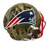 Rob Gronkowski Signed New England Patriots Speed Full Size Camo NFL Helmet