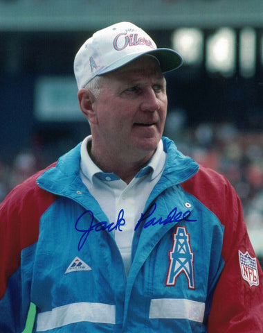 Jack Pardee Autographed/Signed Houston Oilers 8x10 Photo 27911