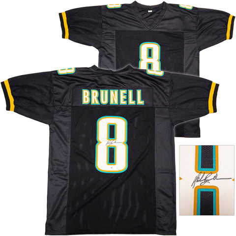 JACKSONVILLE JAGUARS MARK BRUNELL AUTOGRAPHED BLACK JERSEY BECKETT BAS QR 234542