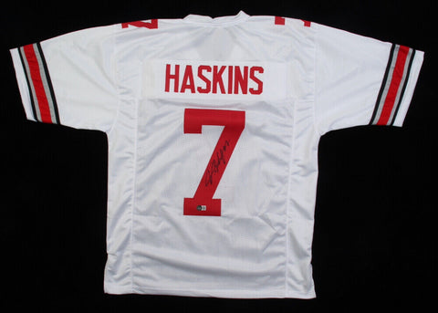 Dwayne Haskins Signed Ohio State Buckeyes Jersey (Beckett COA)