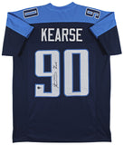 Jevon Kearse "The Freak" Signed Navy Blue Pro Style Jersey Signed On #9 BAS Wit