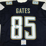 Autographed/Signed ANTONIO GATES Los Angeles LA Dark Blue Jersey Beckett BAS COA