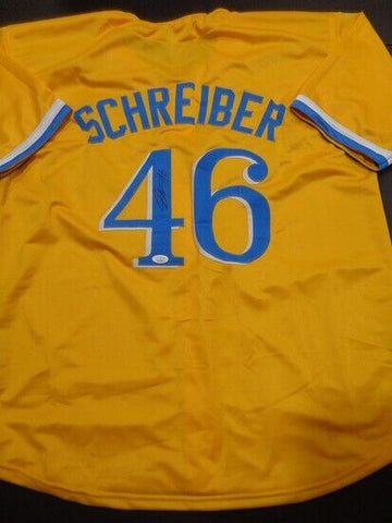 John Schreiber Signed Boston Red Sox Citi Connect Jersey JSA COA Bosox Pitcher