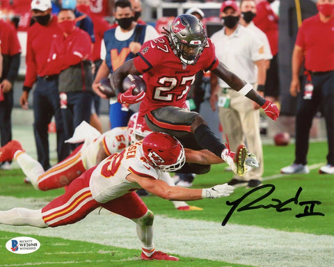 RONALD JONES II SIGNED TAMPA BAY BUCS BUCCANEERS VS CHIEFS 8x10 PHOTO BECKETT