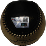 Gerritt Cole Autographed New York Yankees OML Black Gold Baseball FAN 46770