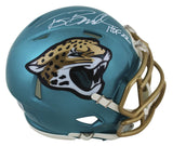 Jaguars Tony Boselli "HOF 22" Authentic Signed Flash Speed Mini Helmet BAS Wit