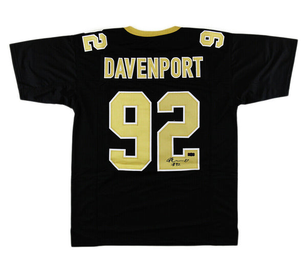 Marcus Davenport Signed New Orleans Custom Black Jersey