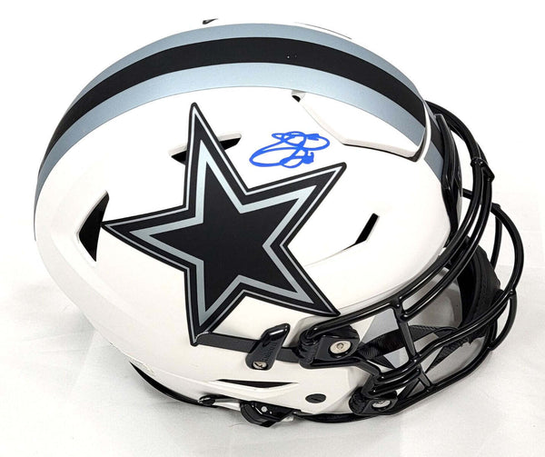 Emmitt Smith Signed Dallas Cowboys Lunar Eclipse Speed Flex Helmet Beckett