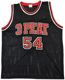 CHICAGO BULLS HORACE GRANT AUTOGRAPHED BLACK JERSEY "4X CHAMPS" JSA 215706